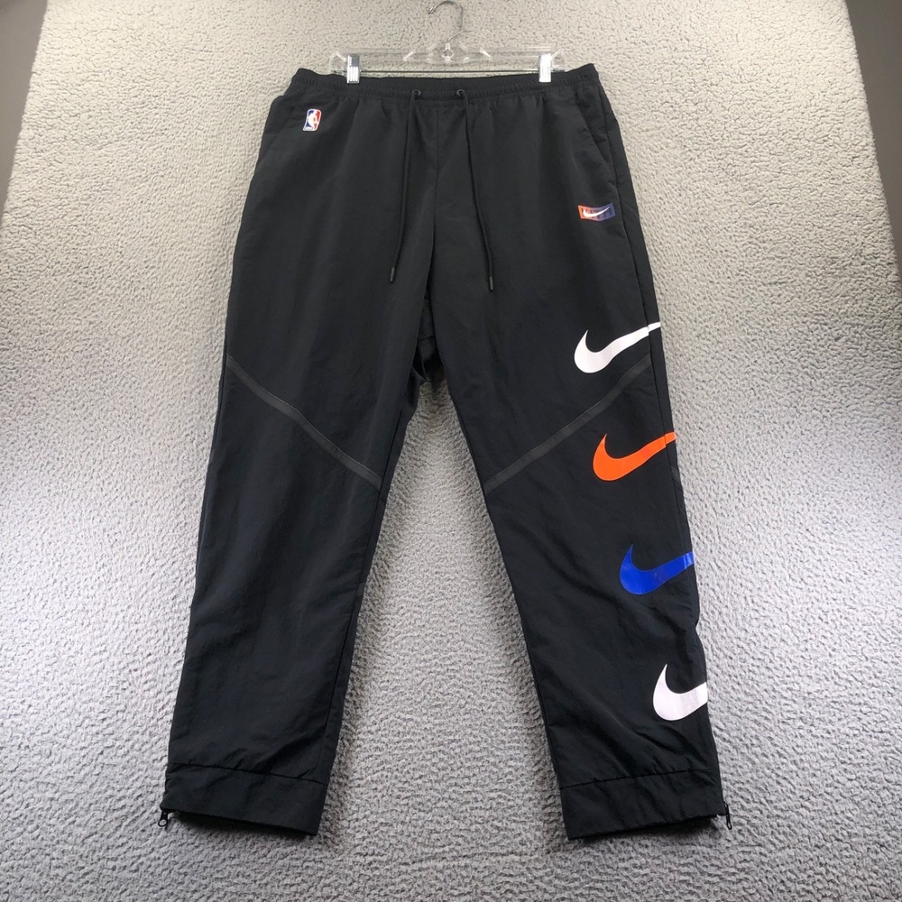 Kith x Nike x New York Knicks Pants Mens Extra Large Black Track Logo CZ1802-010